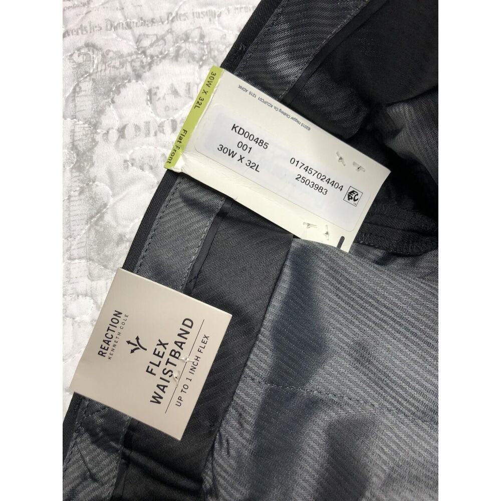 Kenneth Cole REACTION TIC WEAVE SLIM FIT DRESS PANT 30W 32L - Picture 11 of 12